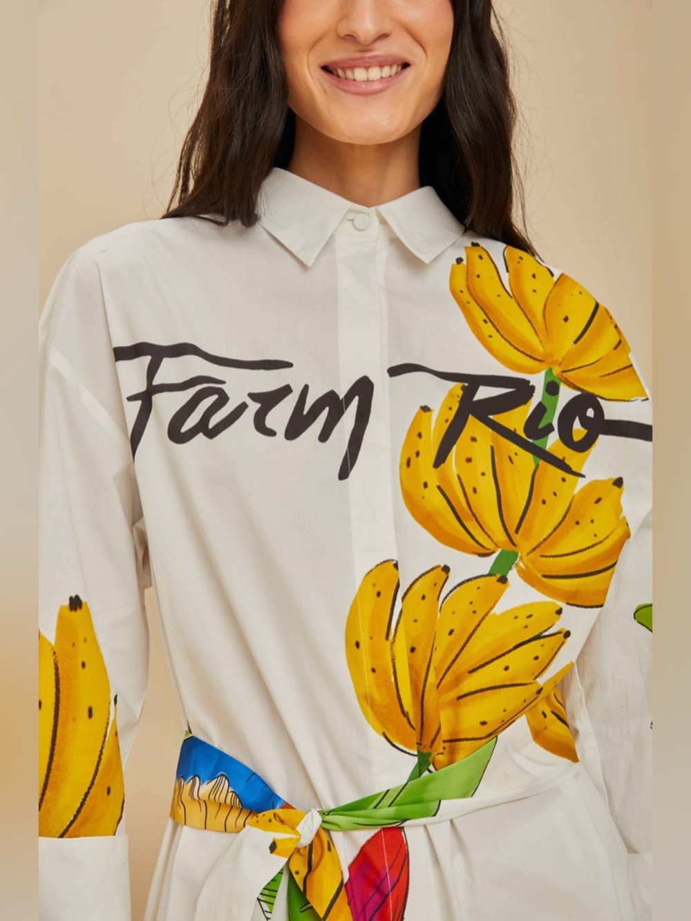 Farm Rio: Off-White Farm Rio Organic Cotton
Chemise - Picture 3 of 11
